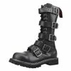 Angry Itch Bottes En Cuir - 14-Hole 5-Buckle