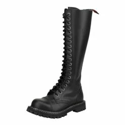Angry Itch Bottes En Cuir - 20-Eye Ranger Black
