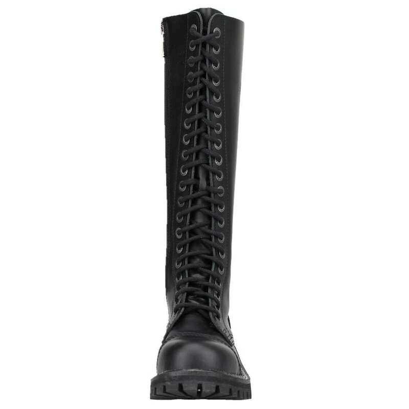 Angry Itch Bottes En Cuir - 20-Eye Ranger Black – Image 3