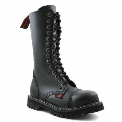 Angry Itch Bottes En Faux Cuir - 14-Ranger Noir