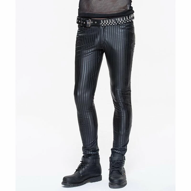 Devil Fashion Pantalon En Similicuir - Strisce – Image 2
