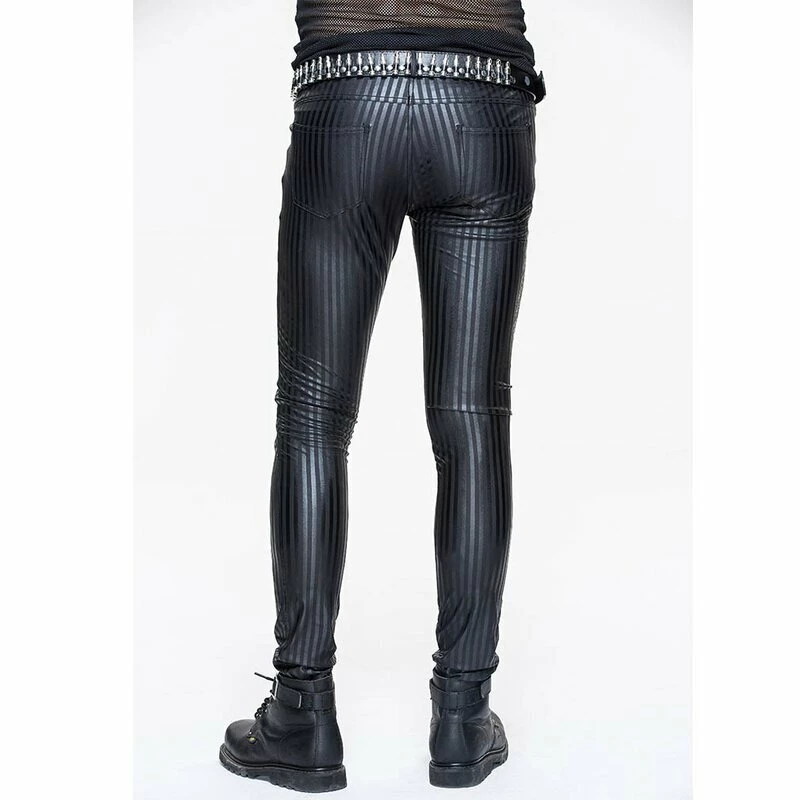 Devil Fashion Pantalon En Similicuir - Strisce – Image 5