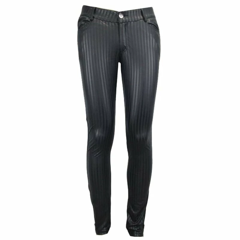 Devil Fashion Pantalon En Similicuir - Strisce – Image 6