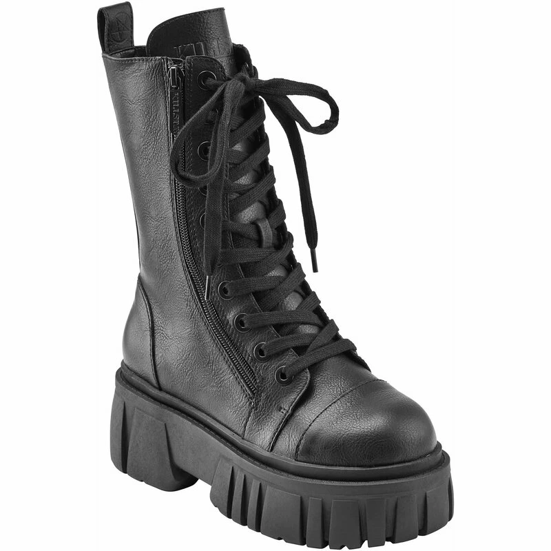 Killstar Combat Boots - Kick The Bucket Noir – Image 3