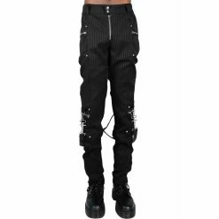 Killstar Pantalon - Office Riot Pinstripe