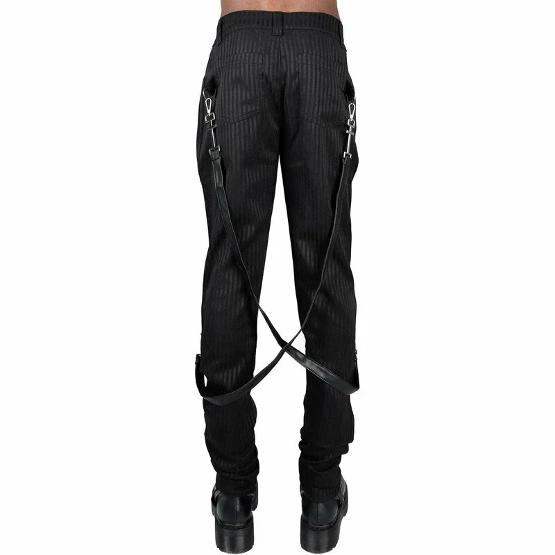 Killstar Pantalon - Office Riot Pinstripe – Image 2