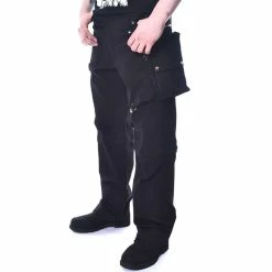 Pantalon En Jean Noir Chimique - Marcus