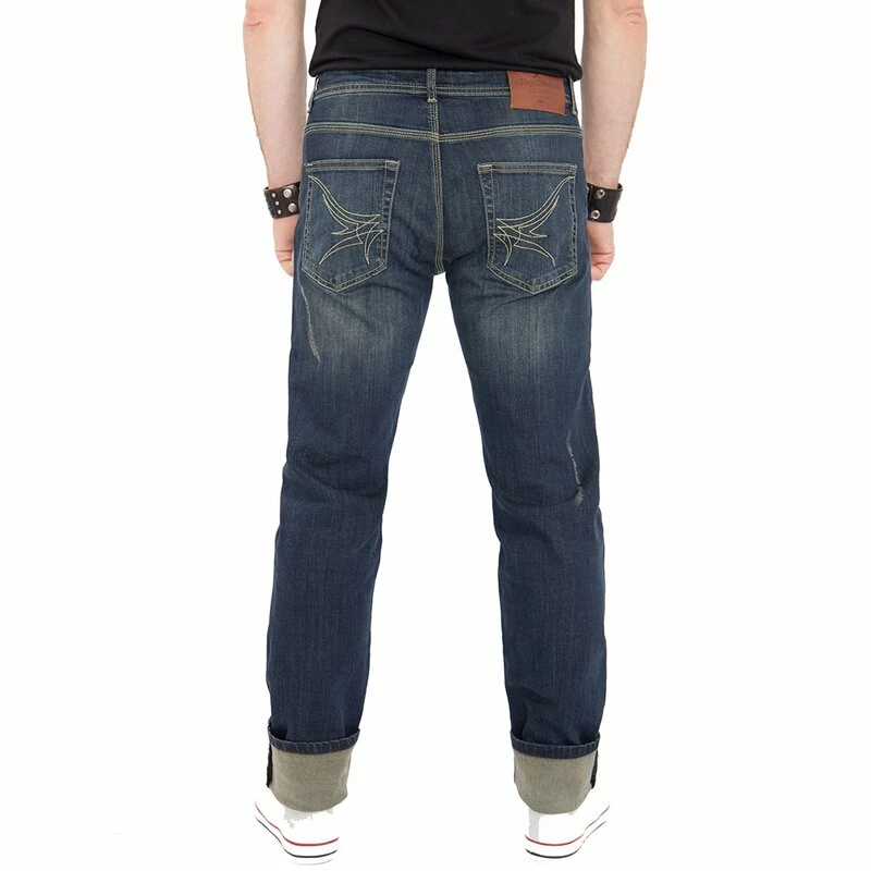 Pantalon Jeans King Kerosin - Farmer Destroyed Coffee – Image 4