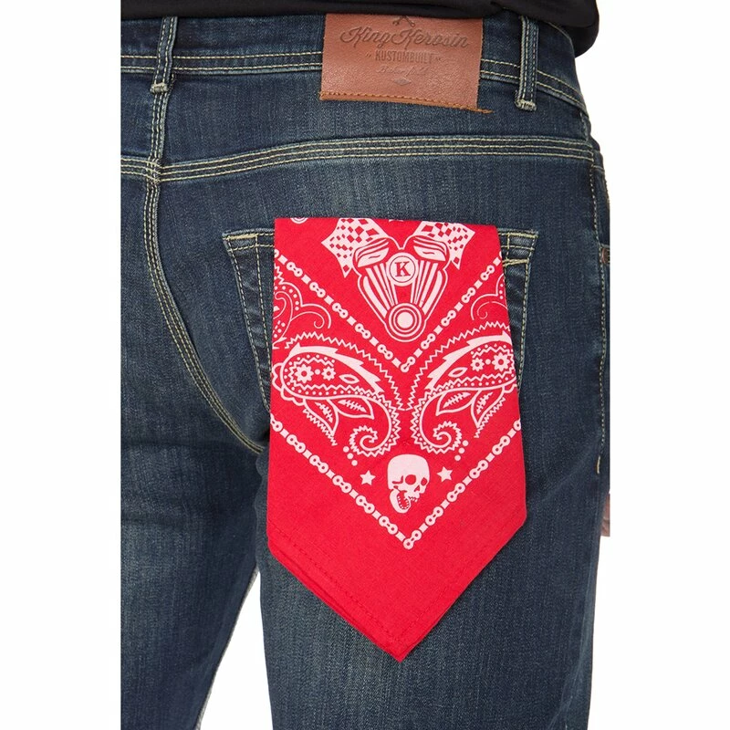 Pantalon Jeans King Kerosin - Farmer Destroyed Coffee – Image 6