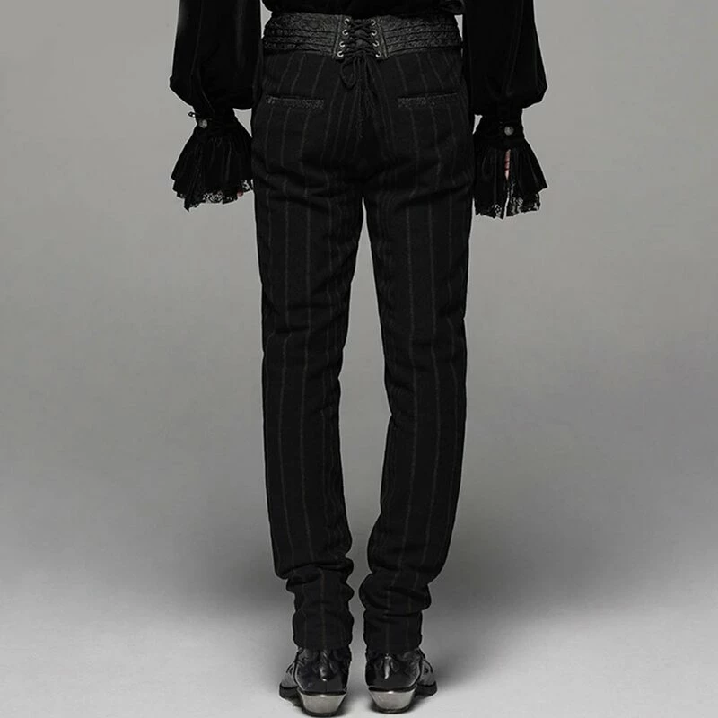 Pantalon Victorien Punk Rave - Vulkan Noir-Marron – Image 3