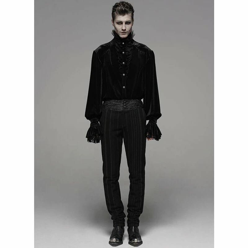 Pantalon Victorien Punk Rave - Vulkan Noir-Marron – Image 4