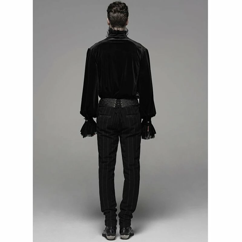 Pantalon Victorien Punk Rave - Vulkan Noir-Marron – Image 5