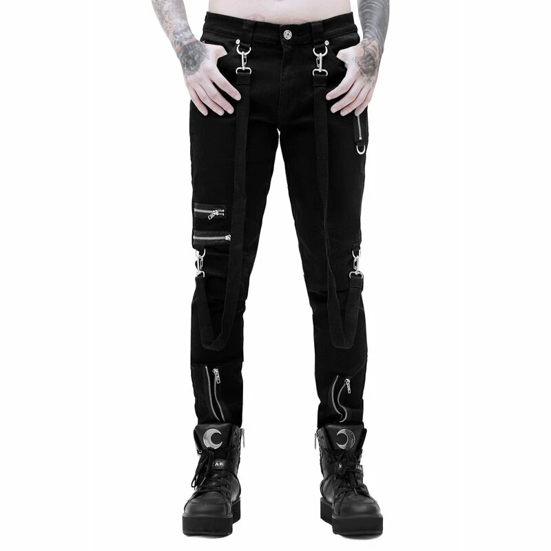 Pantalons En Jeans Killstar - Steele Bondage