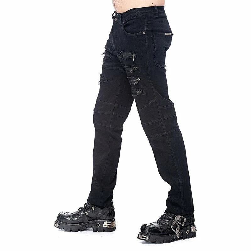 Queen Of Darkness Pantalons En Jeans - Zip & Stitch – Image 2