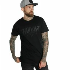 T-shirt Hyraw - Noir Logo Noir